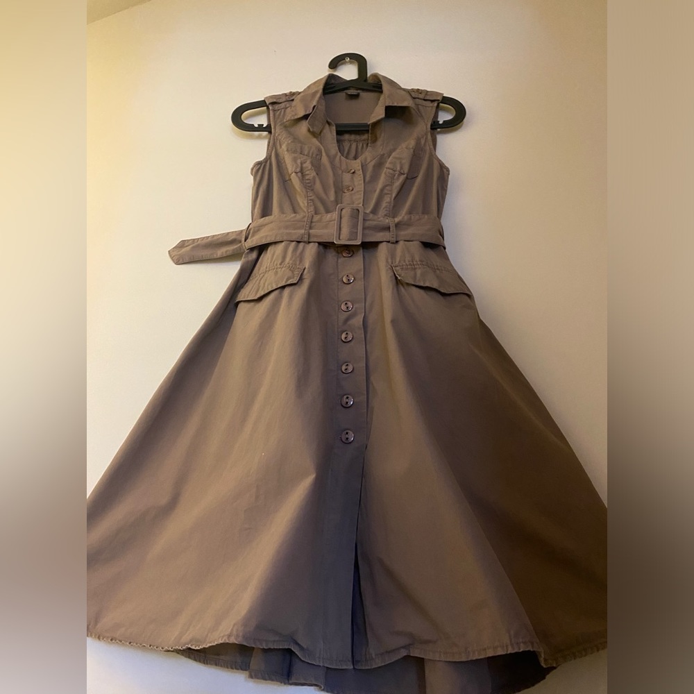 For The Republic Belted Button-Down Dress, Size 2P